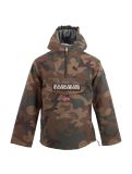 Miniatura Napapijri, Rainforest anorak camouflage, chaqueta de invierno, niños, verde