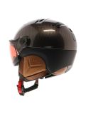 Miniatura Kask, Piuma-R Elite casco con visera unisex Carbon/Brown marrón, negro 