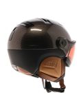 Miniatura Kask, Piuma-R Elite casco con visera unisex Carbon/Brown marrón, negro 