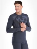 Miniatura Odlo, Active Warm Eco Graphic camisa termoactiva hombres India Ink gris 