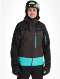 Miniatura Picture, Broader 3L chaqueta de esquí hardshell hombres Raven Grey-Black gris, negro, verde 