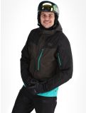 Miniatura Picture, Broader 3L chaqueta de esquí hardshell hombres Raven Grey-Black gris, negro, verde 