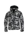 Miniatura Spyder, Impulse Synthetic down, chaqueta de esquí, hombres, camo distress negro