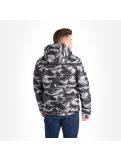 Miniatura Spyder, Impulse Synthetic down, chaqueta de esquí, hombres, camo distress negro