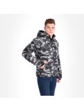 Miniatura Spyder, Impulse Synthetic down, chaqueta de esquí, hombres, camo distress negro