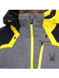 Miniatura Spyder, Leader GTX, chaqueta de esquí, modelo largo, hombres, amarillo/negro