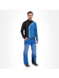 Miniatura Spyder, Rival zip T-neck, jersey, hombres, azul/negro