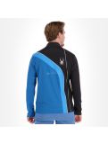 Miniatura Spyder, Rival zip T-neck, jersey, hombres, azul/negro