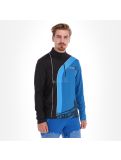 Miniatura Spyder, Rival zip T-neck, jersey, hombres, azul/negro