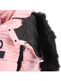 Miniatura Superdry, Luxe Snow Puffer, chaqueta de esquí, mujeres, ice metallic rosa