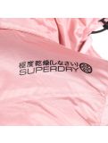 Miniatura Superdry, Luxe Snow Puffer, chaqueta de esquí, mujeres, ice metallic rosa