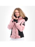 Miniatura Superdry, Luxe Snow Puffer, chaqueta de esquí, mujeres, ice metallic rosa