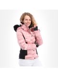 Miniatura Superdry, Luxe Snow Puffer, chaqueta de esquí, mujeres, ice metallic rosa