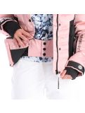 Miniatura Superdry, Luxe Snow Puffer, chaqueta de esquí, mujeres, ice metallic rosa