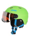 Miniatura Uvex, Junior visor pro, casco con visera, niños, apple mat verde