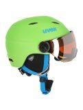 Miniatura Uvex, Junior visor pro, casco con visera, niños, apple mat verde