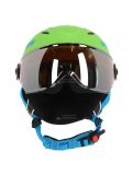 Miniatura Uvex, Junior visor pro, casco con visera, niños, apple mat verde