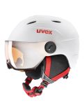 Miniatura Uvex, Junior visor pro, casco con visera, niños, blanco