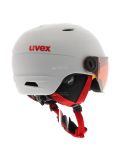 Miniatura Uvex, Junior visor pro, casco con visera, niños, blanco