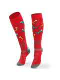 Miniatura Deluni, Joyride calcetines de esquí unisex Socks On Socks Red rojo 