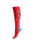 Miniatura Deluni, Joyride calcetines de esquí unisex Socks On Socks Red rojo 