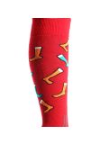 Miniatura Deluni, Joyride calcetines de esquí unisex Socks On Socks Red rojo 