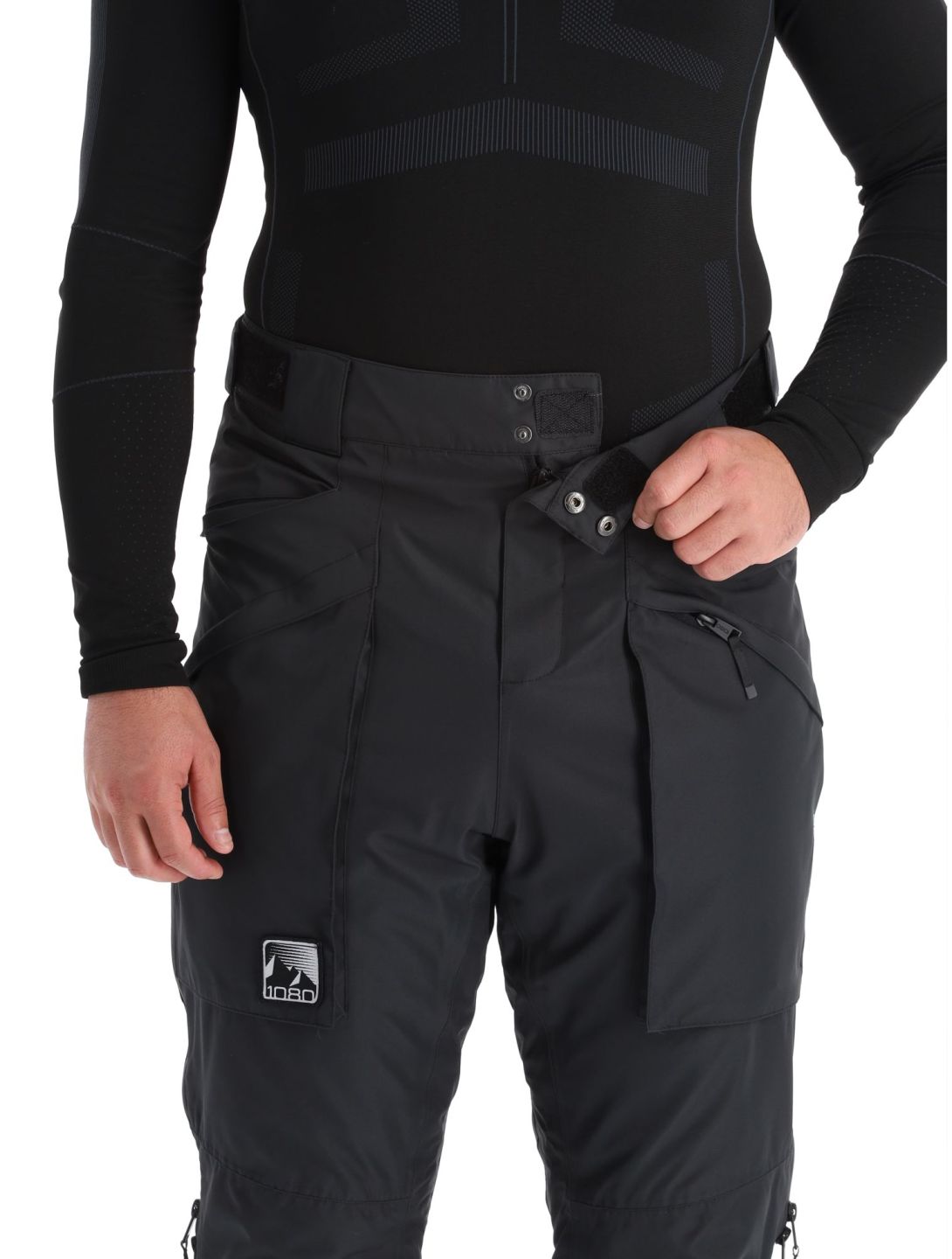 1080, Divert-T pantalones de esquí hombres Black negro 