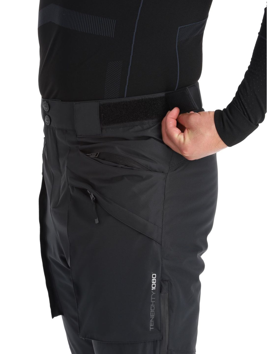 1080, Divert-T pantalones de esquí hombres Black negro 