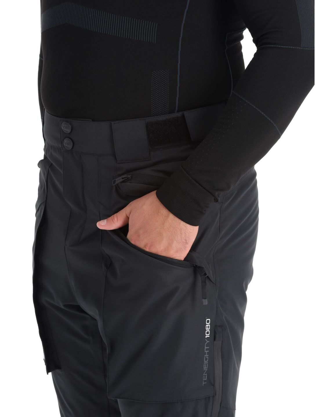 1080, Divert-T pantalones de esquí hombres Black negro 