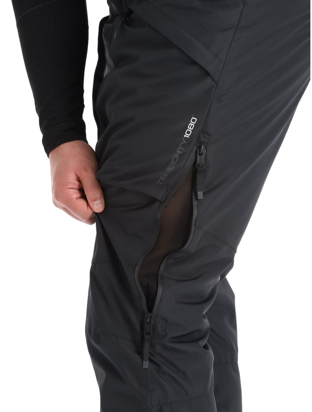 1080, Divert-T pantalones de esquí hombres Black negro 