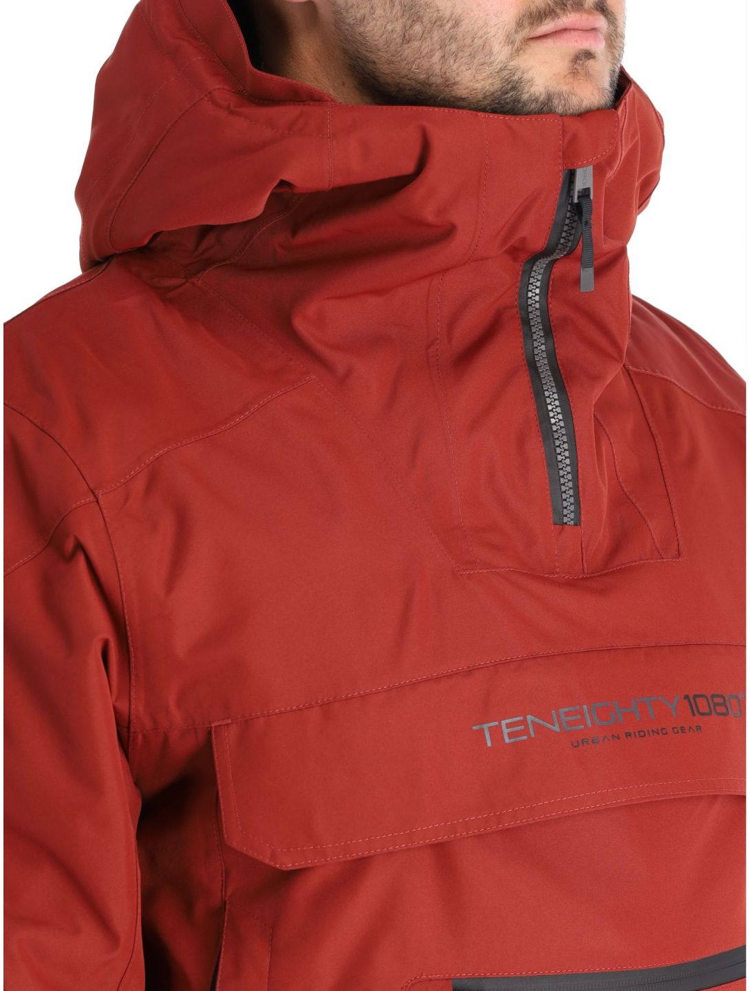 1080, Drake-T anorak hombres Burgundy rojo 