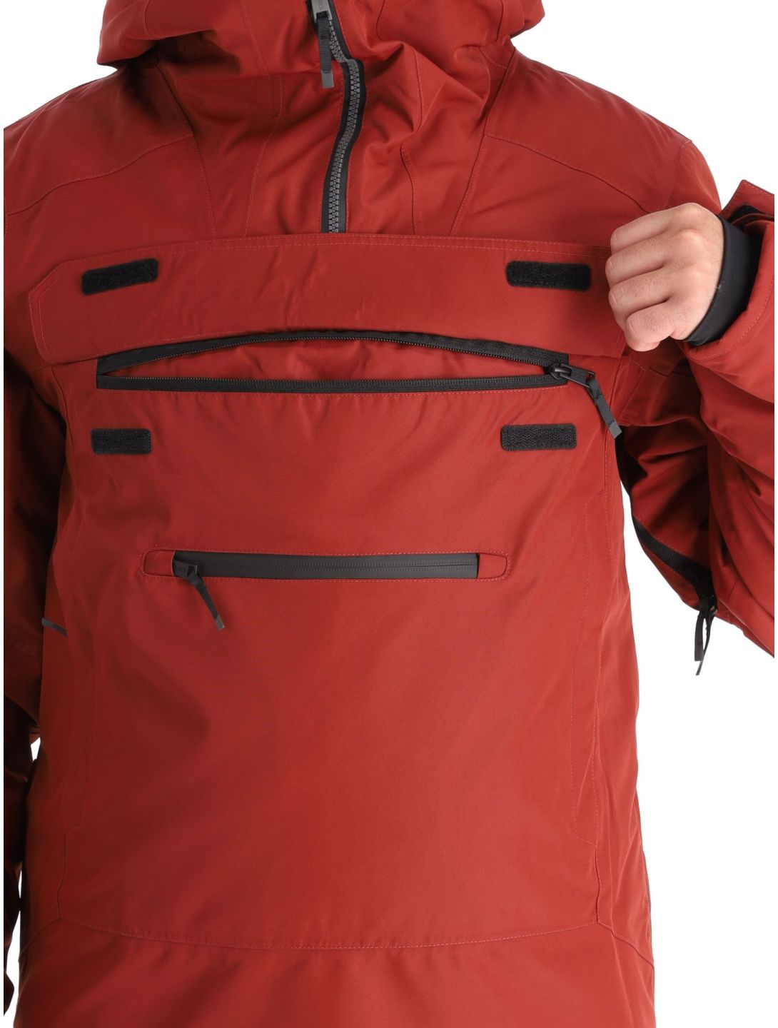 1080, Drake-T anorak hombres Burgundy rojo 