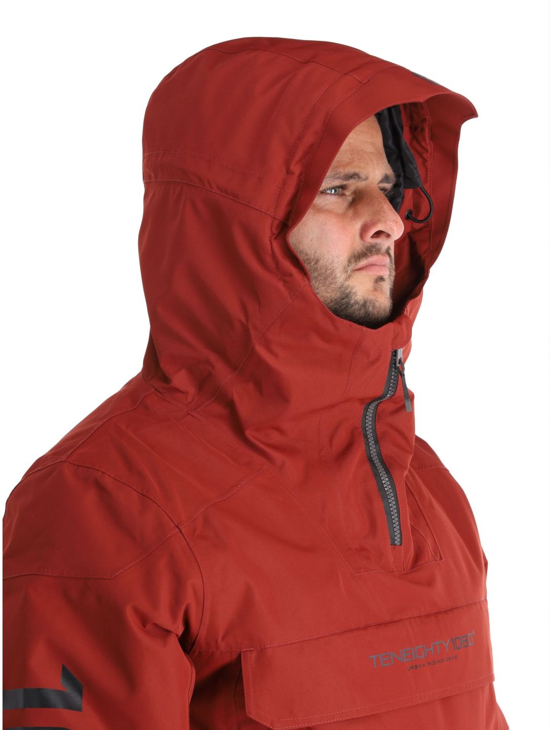 1080, Drake-T anorak hombres Burgundy rojo 