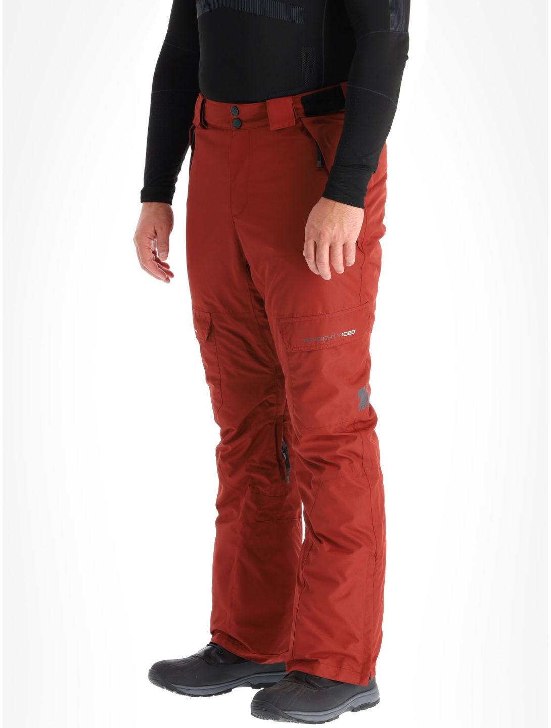 1080, Hoax-T pantalones de esquí hombres Burgundy rojo 