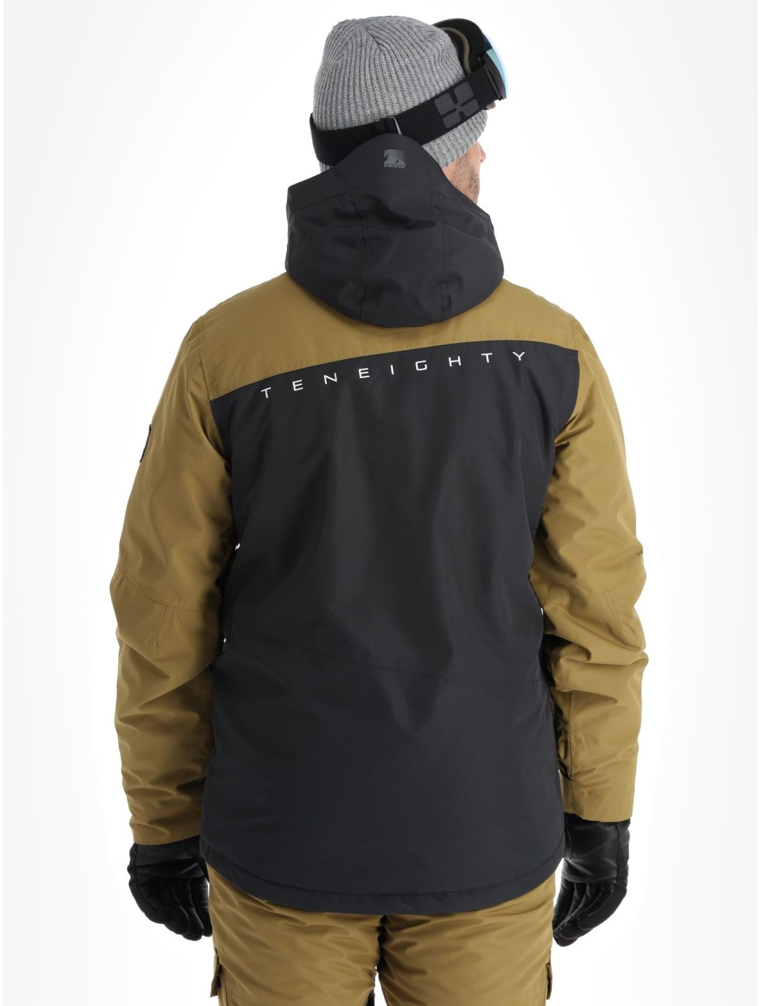 1080, Jerry-T chaqueta de esquí hombres Military marrón 