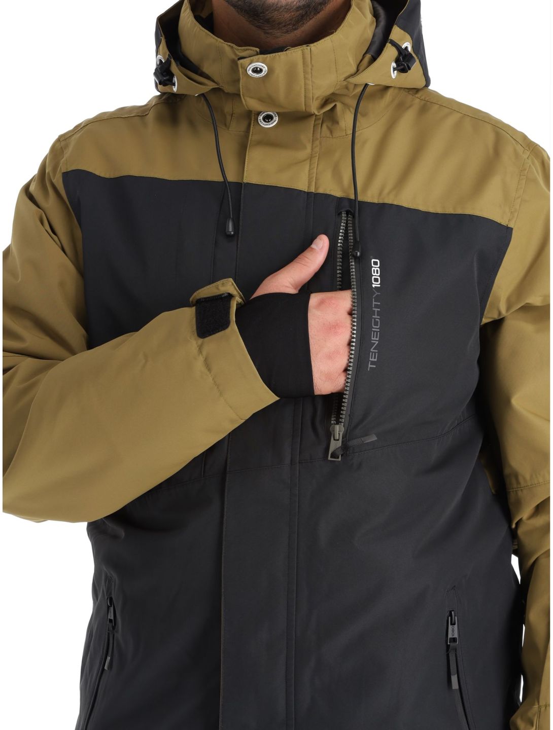 1080, Jerry-T chaqueta de esquí hombres Military marrón 