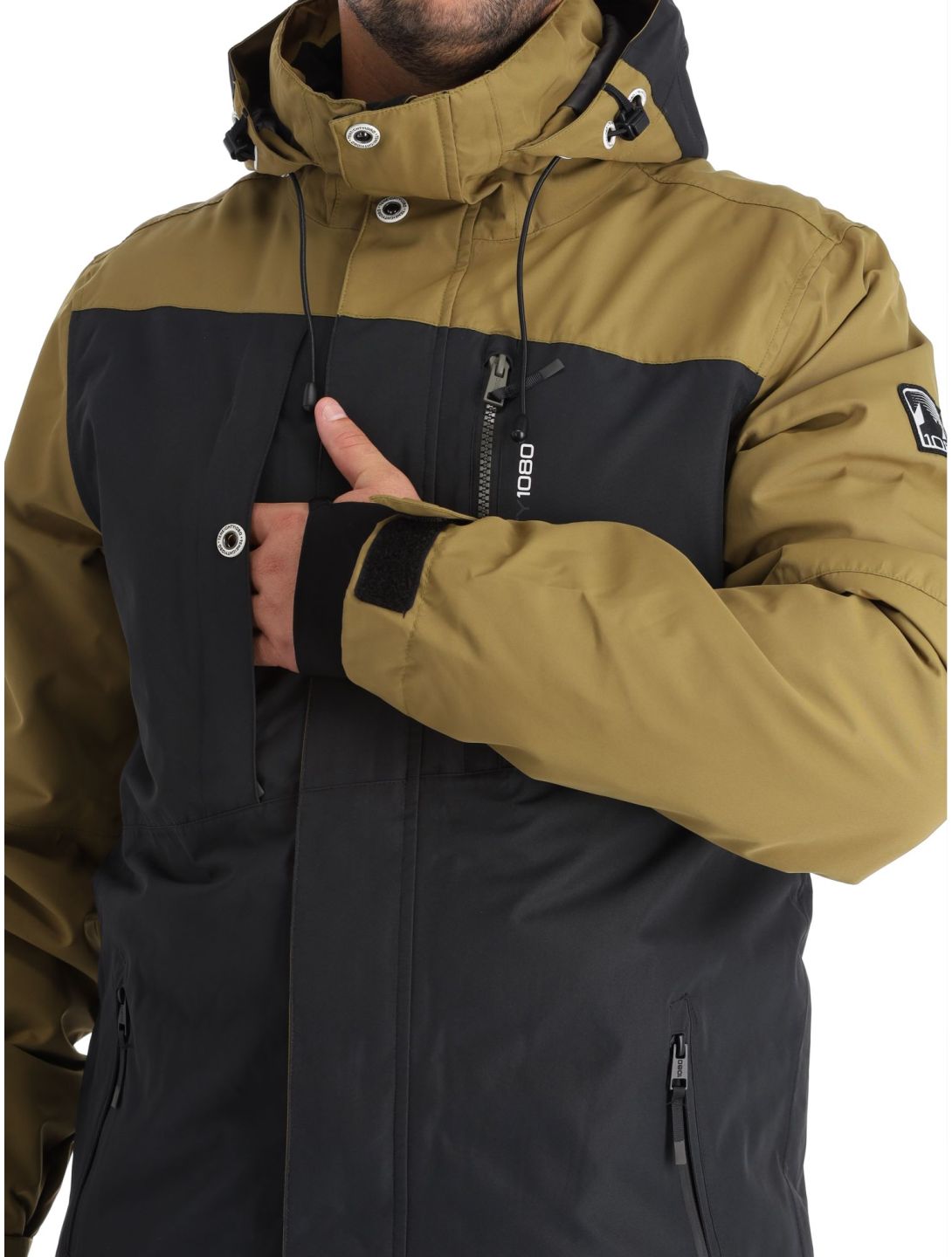 1080, Jerry-T chaqueta de esquí hombres Military marrón 