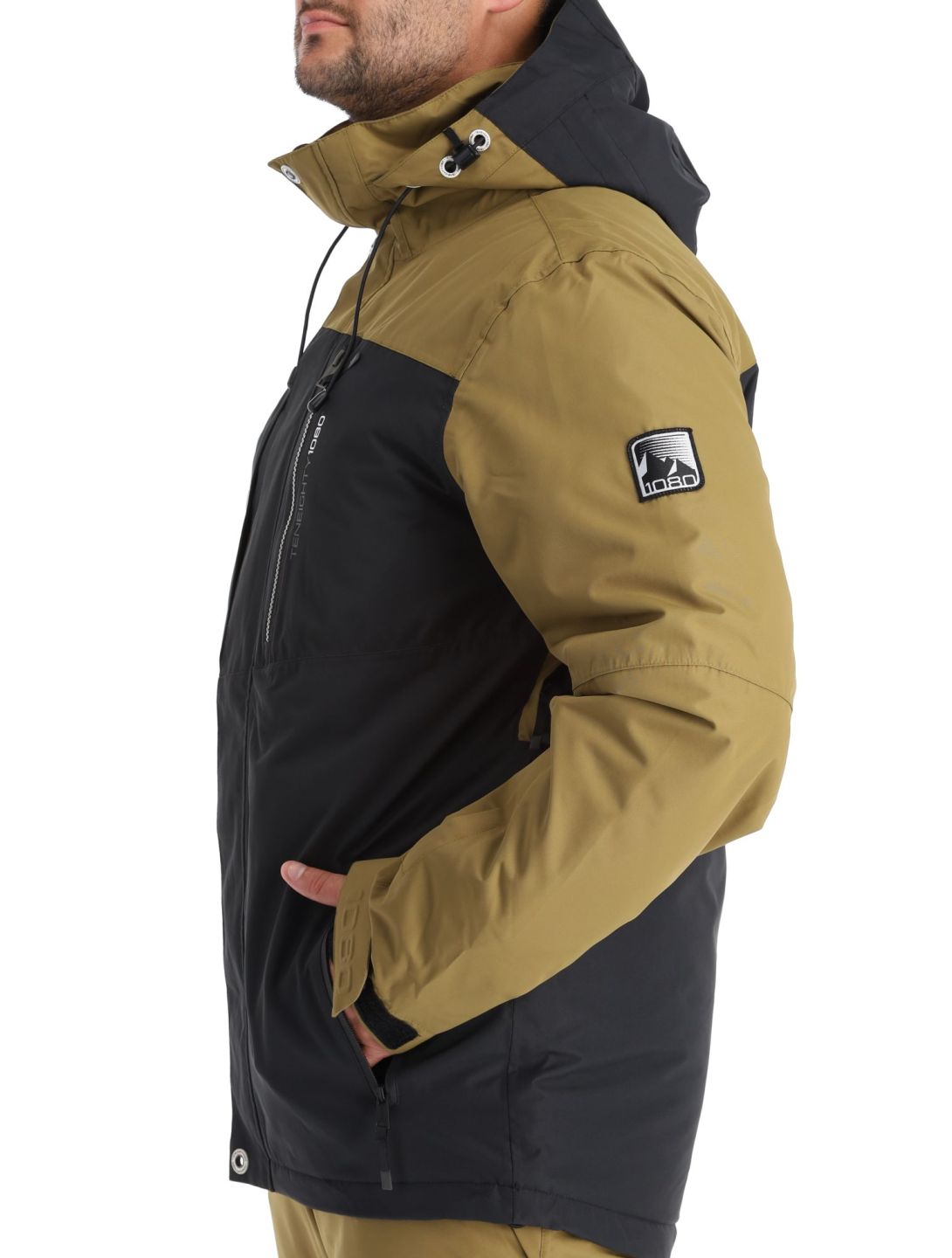 1080, Jerry-T chaqueta de esquí hombres Military marrón 