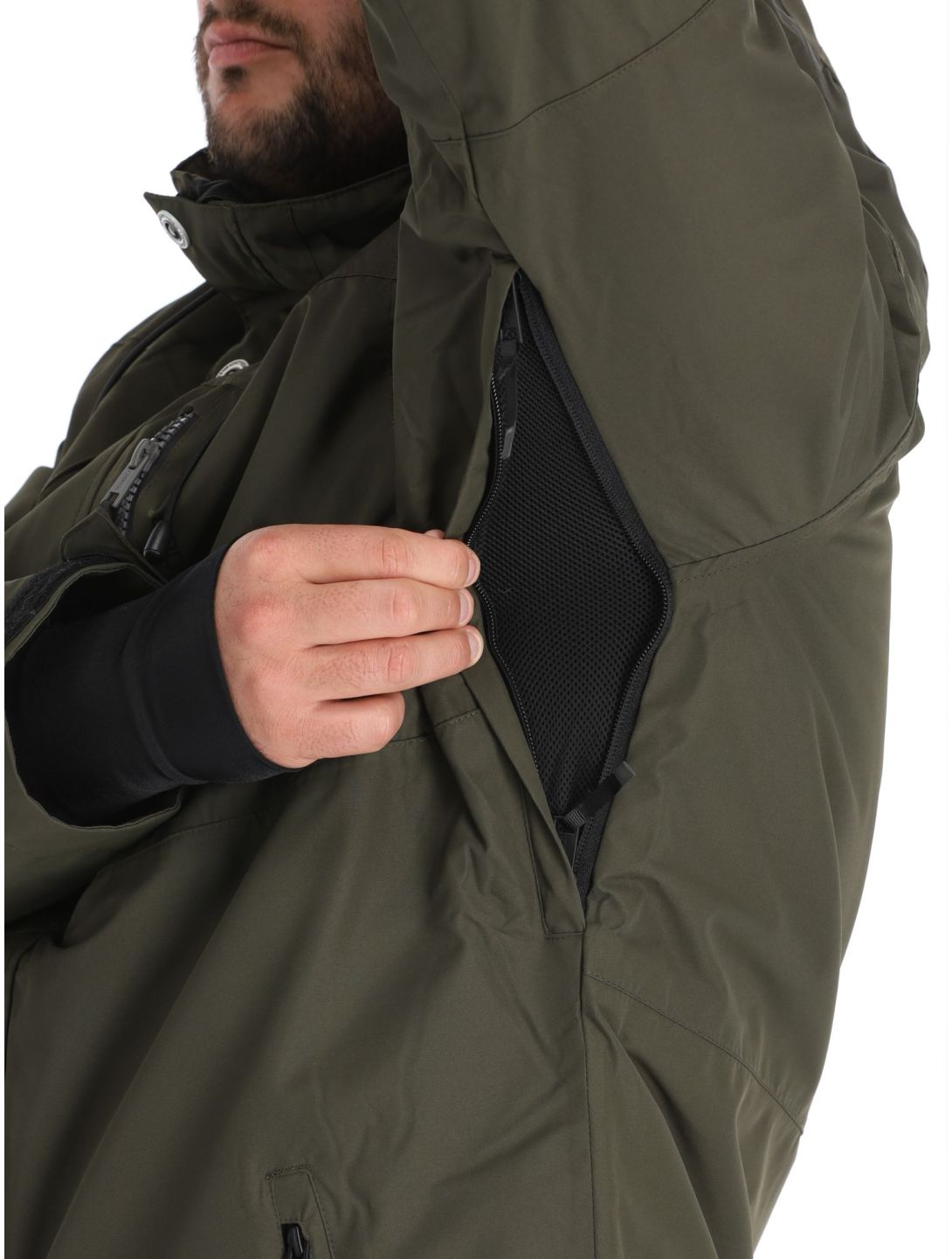 1080, Jerry-T chaqueta de esquí hombres Olive verde 