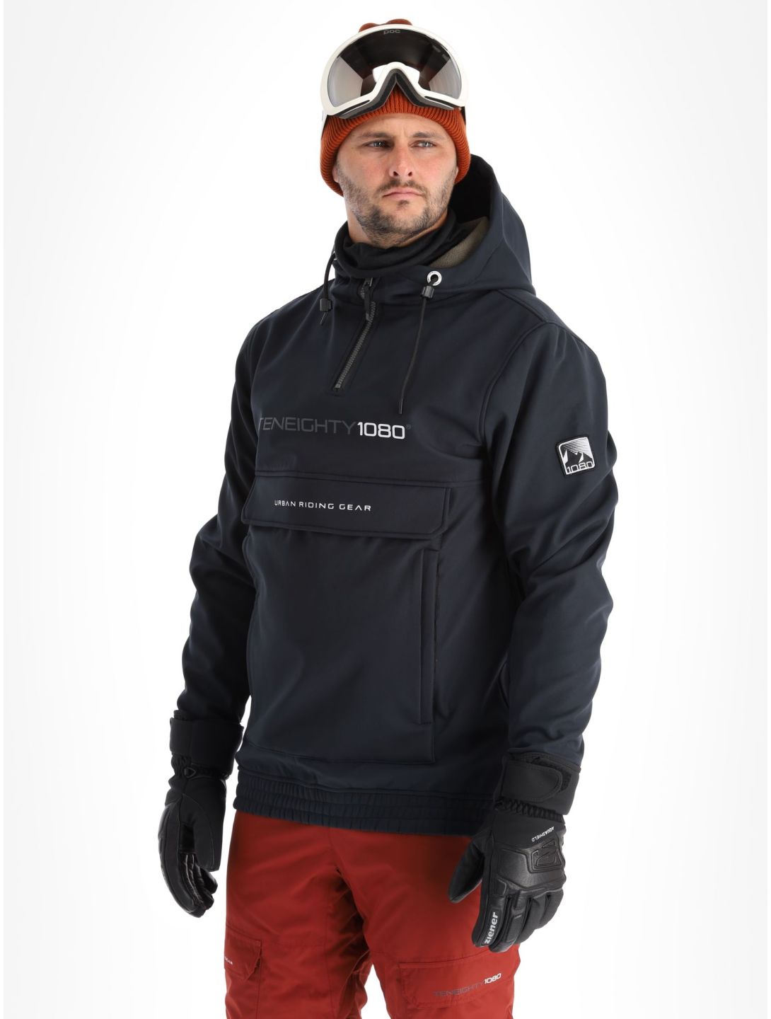 1080, Parker-T anorak hombres Black negro 