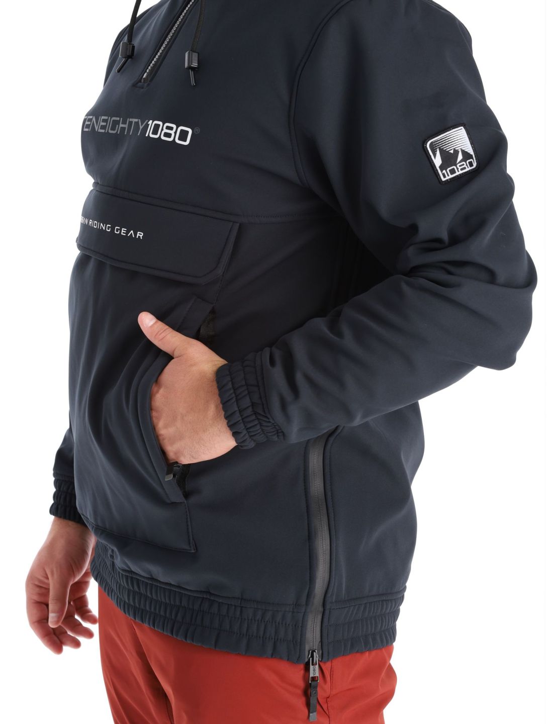 1080, Parker-T anorak hombres Black negro 