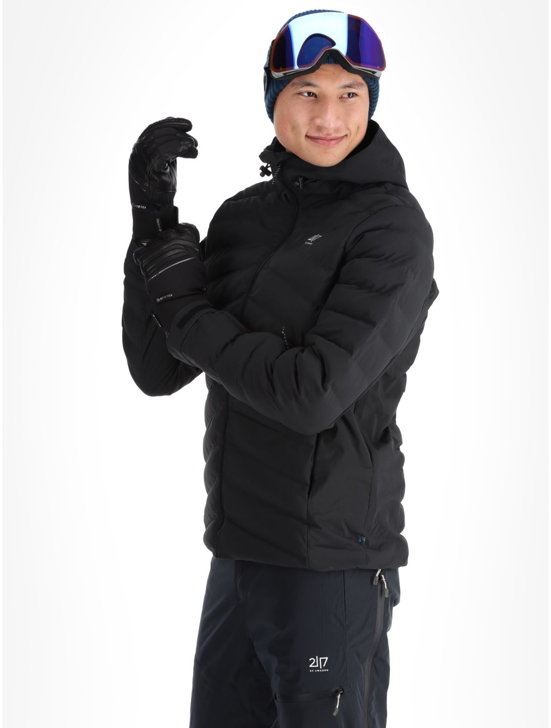 2117 of Sweden, Alip 3L chaqueta de esquí hombres Black negro 