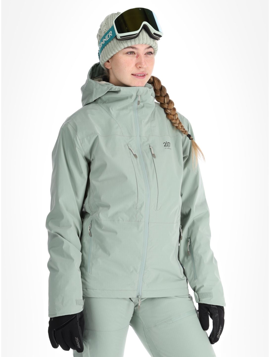 2117 of Sweden, Nausta chaqueta de esquí mujeres Vintage Green verde 