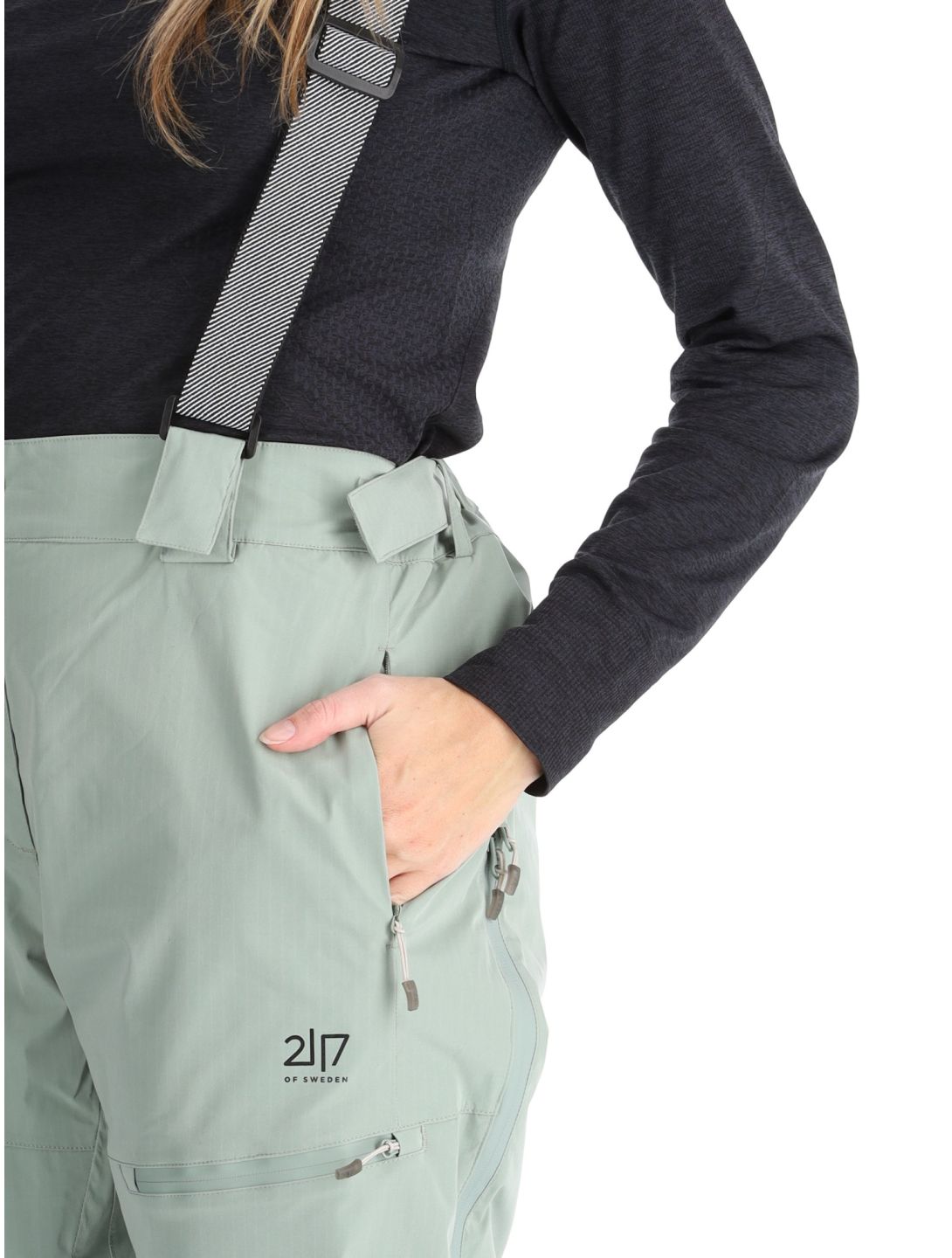 2117 of Sweden, Nausta chaqueta de esquí mujeres Vintage Green verde 