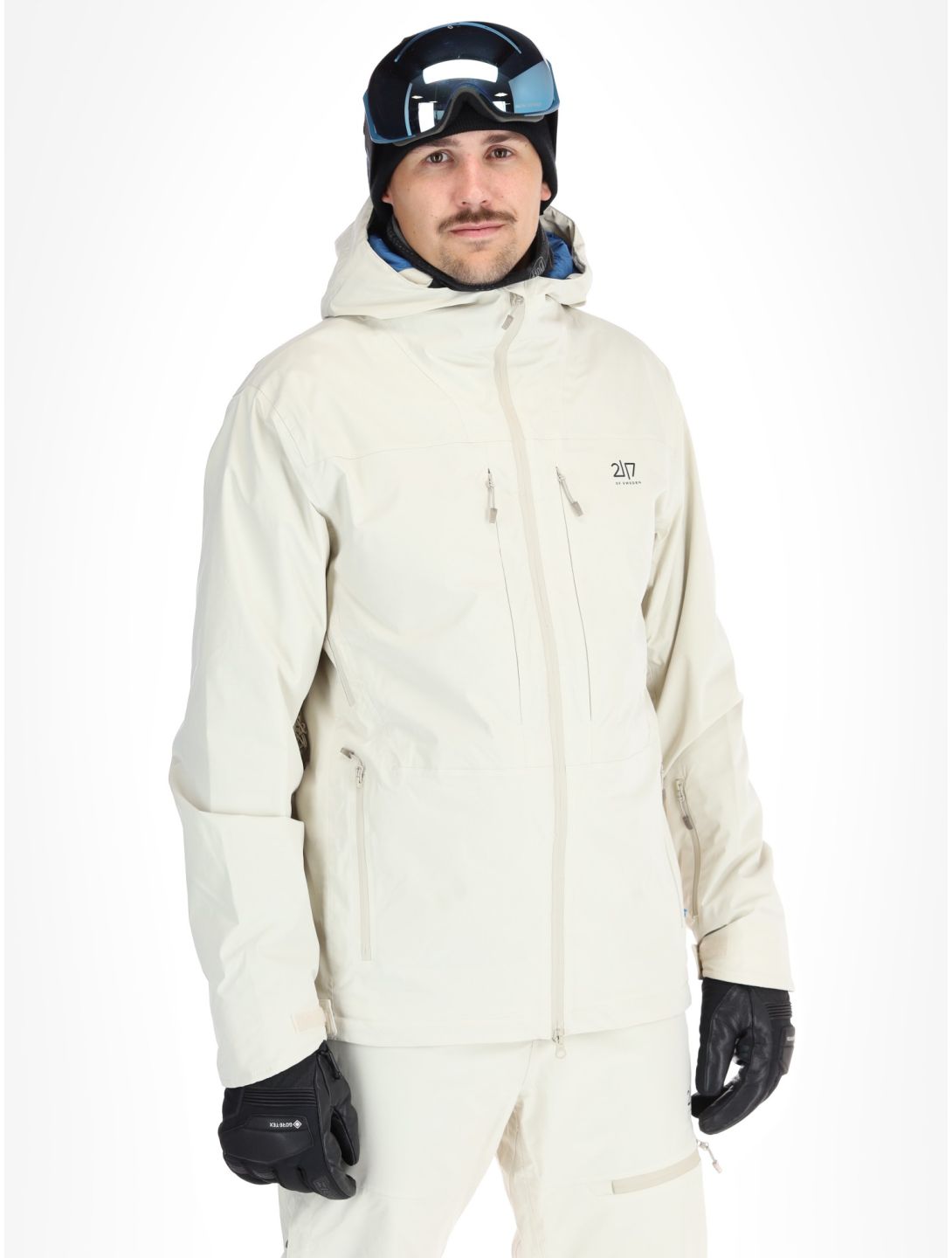 2117 of Sweden, Nausta chaqueta de esquí hombres Beige beige 