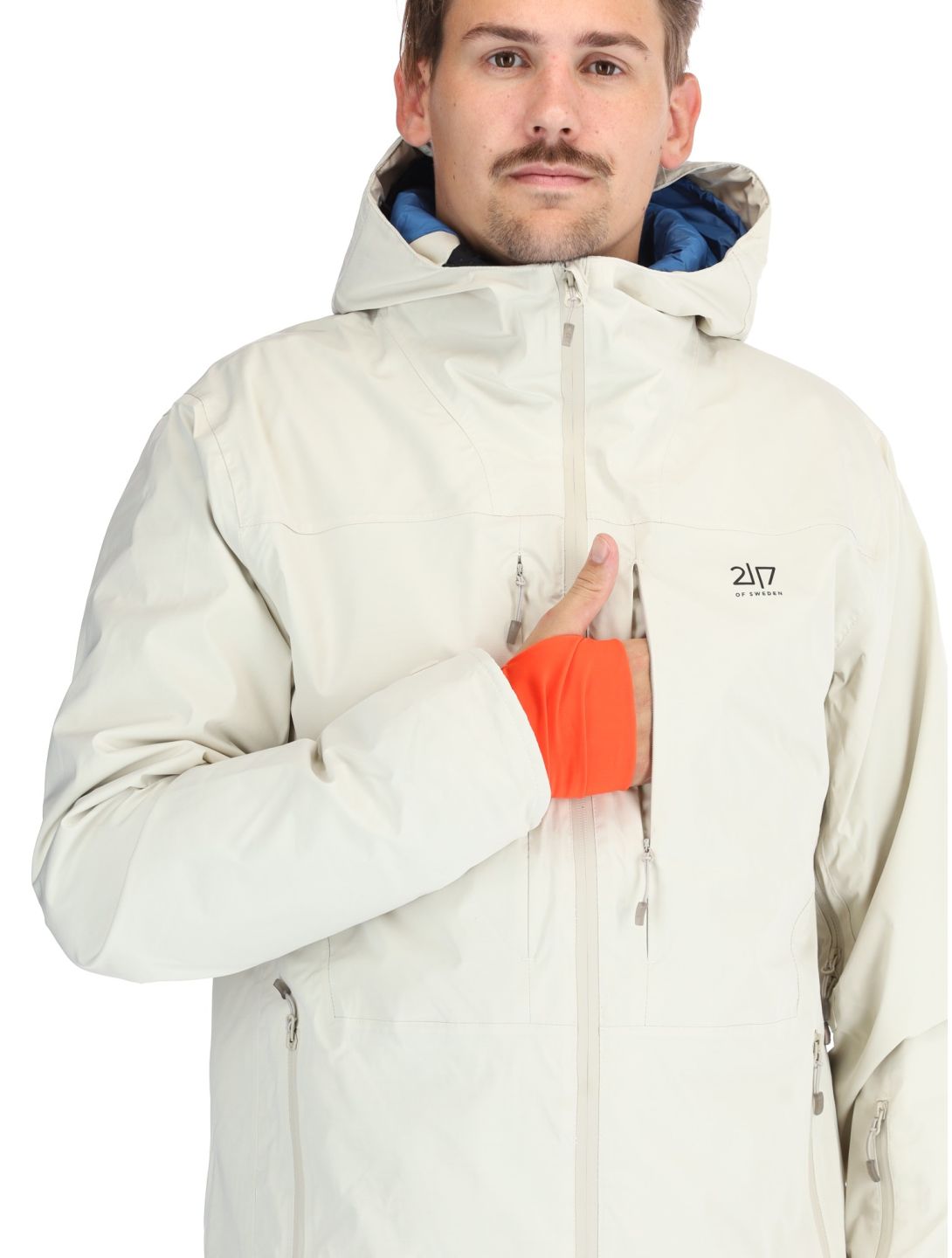 2117 of Sweden, Nausta chaqueta de esquí hombres Beige beige 