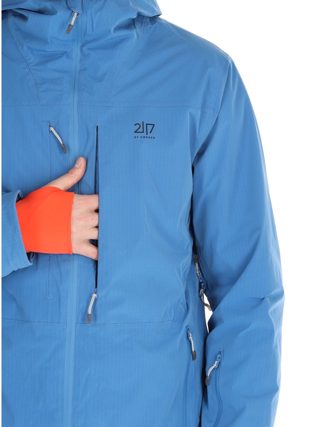 2117 of Sweden, Nausta chaqueta de esquí hombres Blue azul 