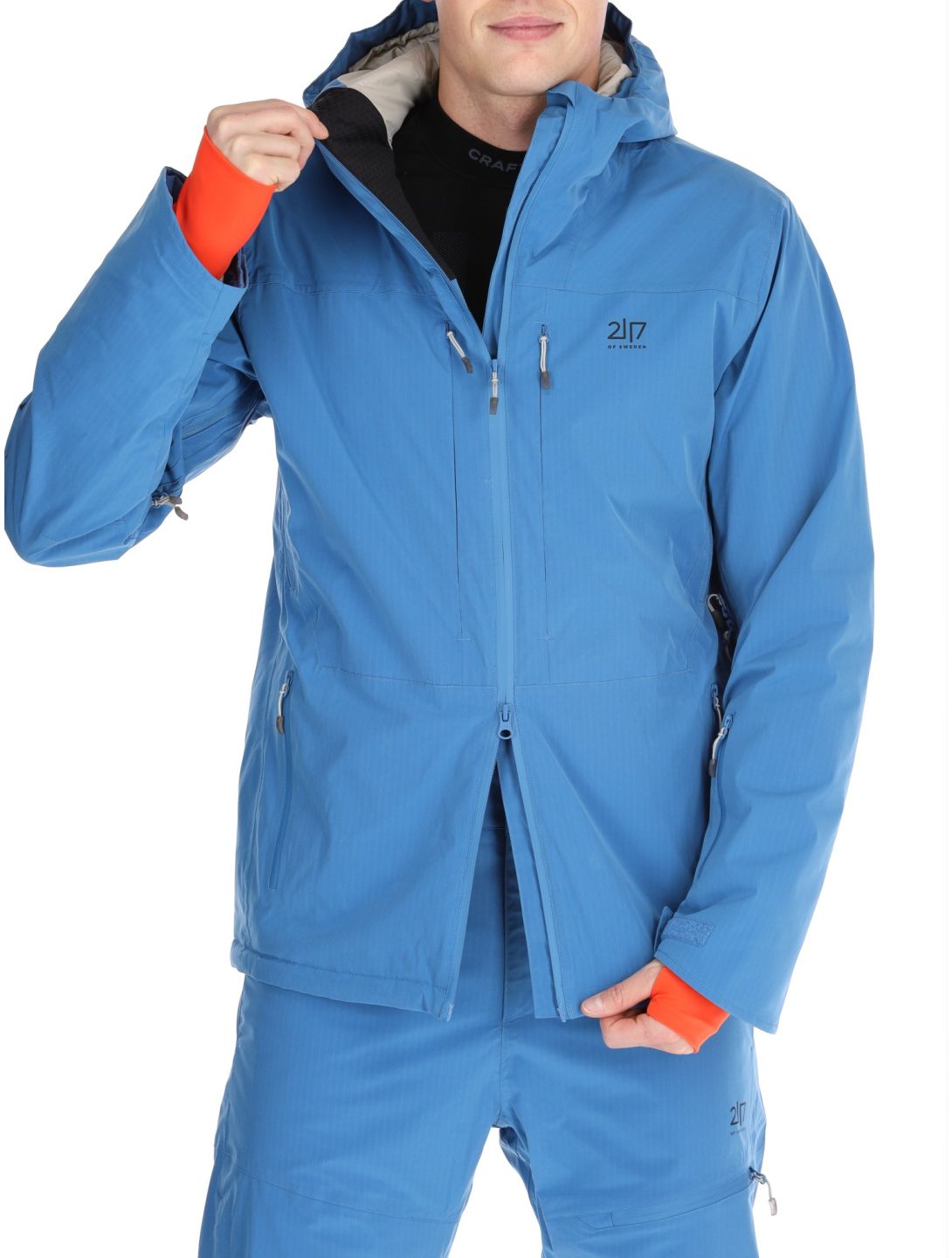 2117 of Sweden, Nausta chaqueta de esquí hombres Blue azul 