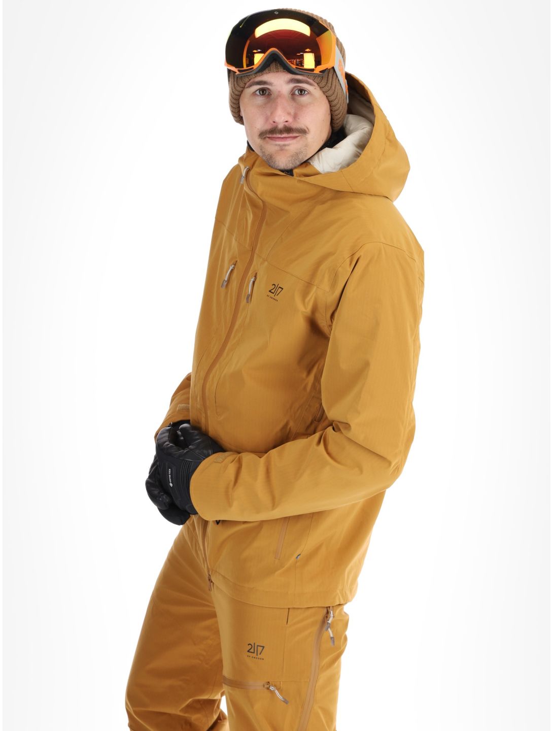 2117 of Sweden, Nausta chaqueta de esquí hombres Gold marrón 