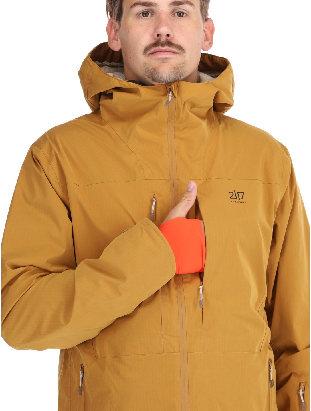 2117 of Sweden, Nausta chaqueta de esquí hombres Gold marrón 